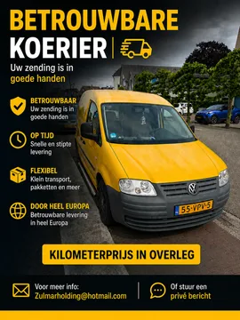 Taşıyıcı Küçük panelvan Volkswagen Caddy içinde Sliedrecht Hollanda